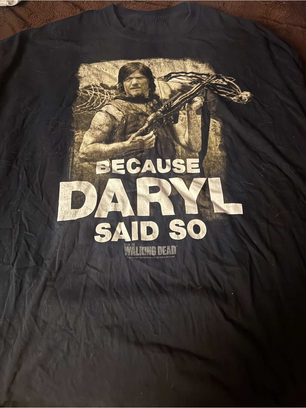 The Walking Dead Daryl Graphic Short Sleeve Tee - Black